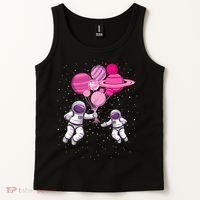 Space Exploration Cosmonaut SpaceMan Alien Spaceship Tank Top thumb 2