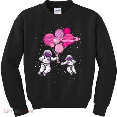 Space Exploration Cosmonaut SpaceMan Alien Spaceship Kids Sweatshirt