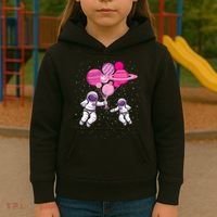 Space Exploration Cosmonaut SpaceMan Alien Spaceship Kids Hoodie thumb 3