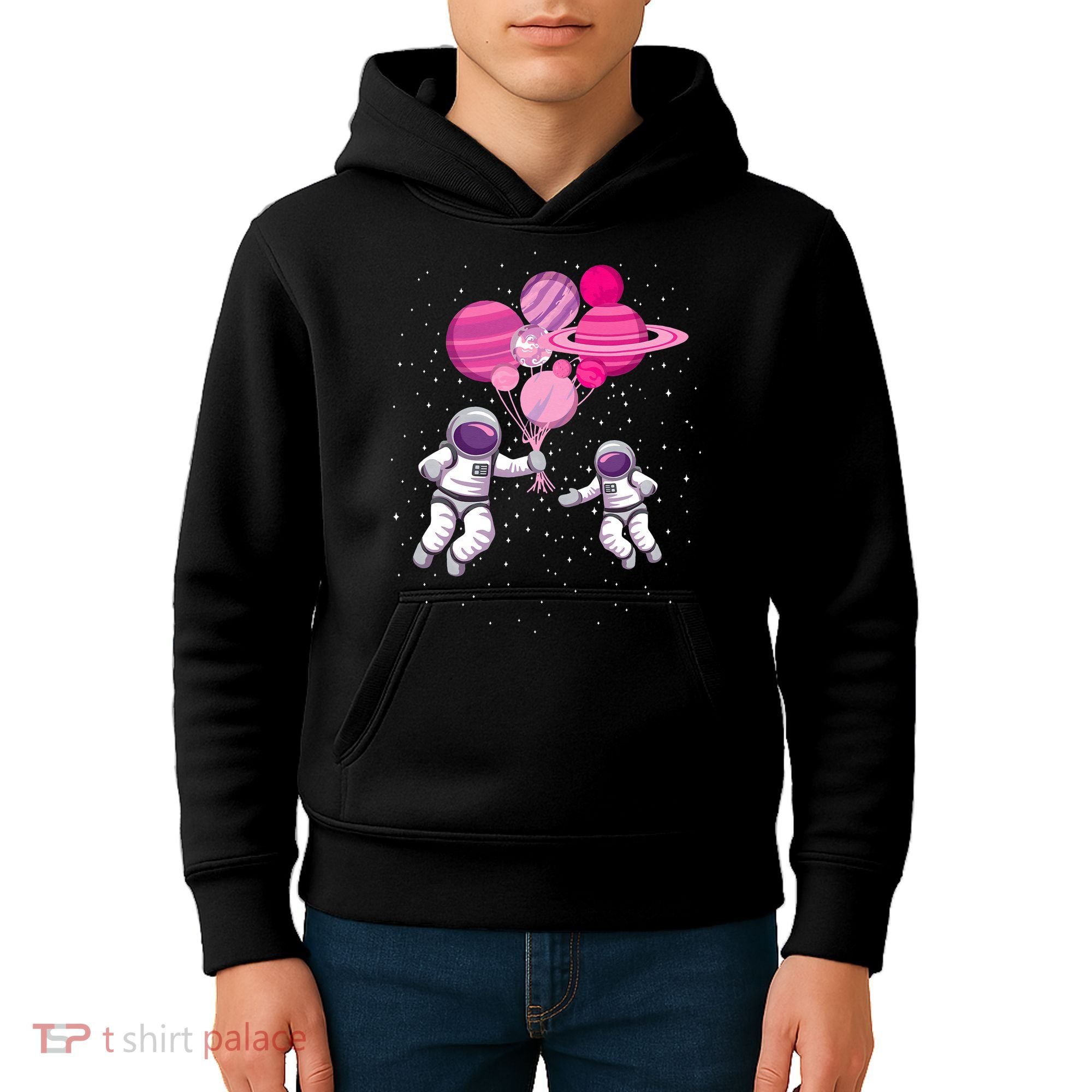 Space Exploration Cosmonaut SpaceMan Alien Spaceship Kids Hoodie