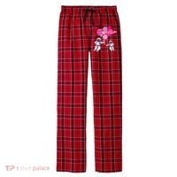 Space Exploration Cosmonaut SpaceMan Alien Spaceship Men's Flannel Plaid Pajama Pants thumb 0