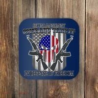 Second Amendment Come & Take It In Defense Of Freedom Coaster thumb 0