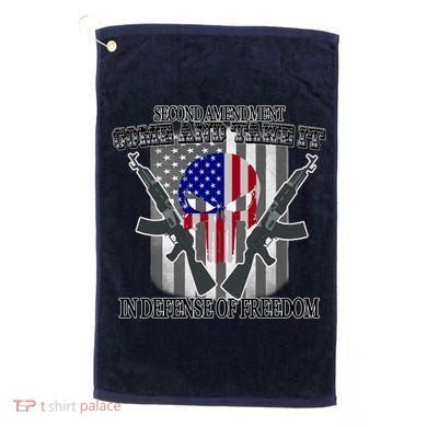 Second Amendment Come & Take It In Defense Of Freedom Golf Towel