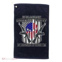 Second Amendment Come & Take It In Defense Of Freedom Golf Towel thumb 0