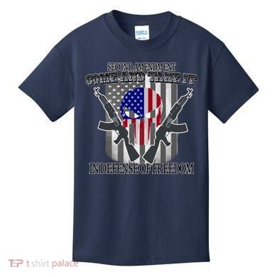 Second Amendment Come & Take It In Defense Of Freedom Kids T-Shirt