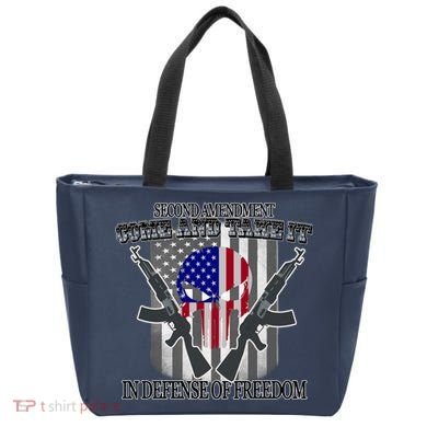 Second Amendment Come & Take It In Defense Of Freedom Tote Bag