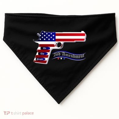 Second Amendment Support Hand Gun USA-Made Doggie Bandana