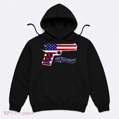 Second Amendment Support Hand Gun Hoodie