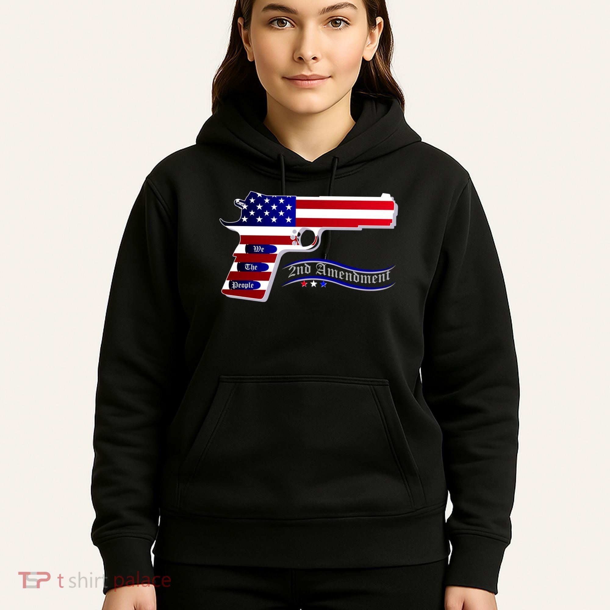 Second Amendment Support Hand Gun Hoodie