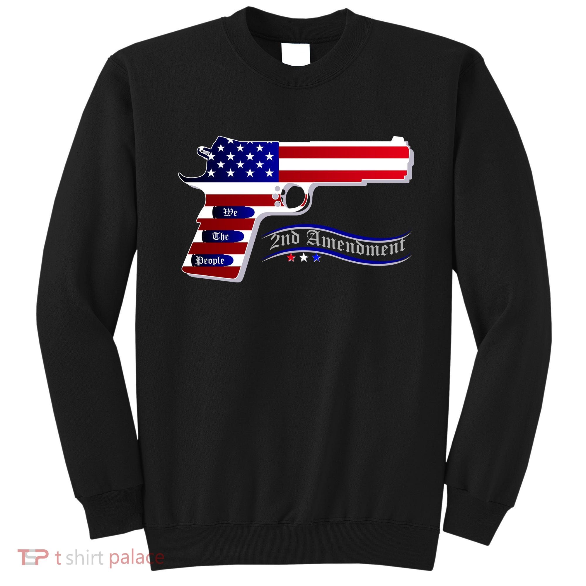 Second Amendment Support Hand Gun Sweatshirt