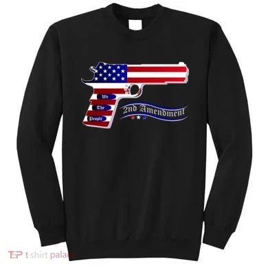 Second Amendment Support Hand Gun Sweatshirt