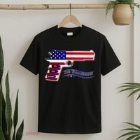 Second Amendment Support Hand Gun T-Shirt thumb 2
