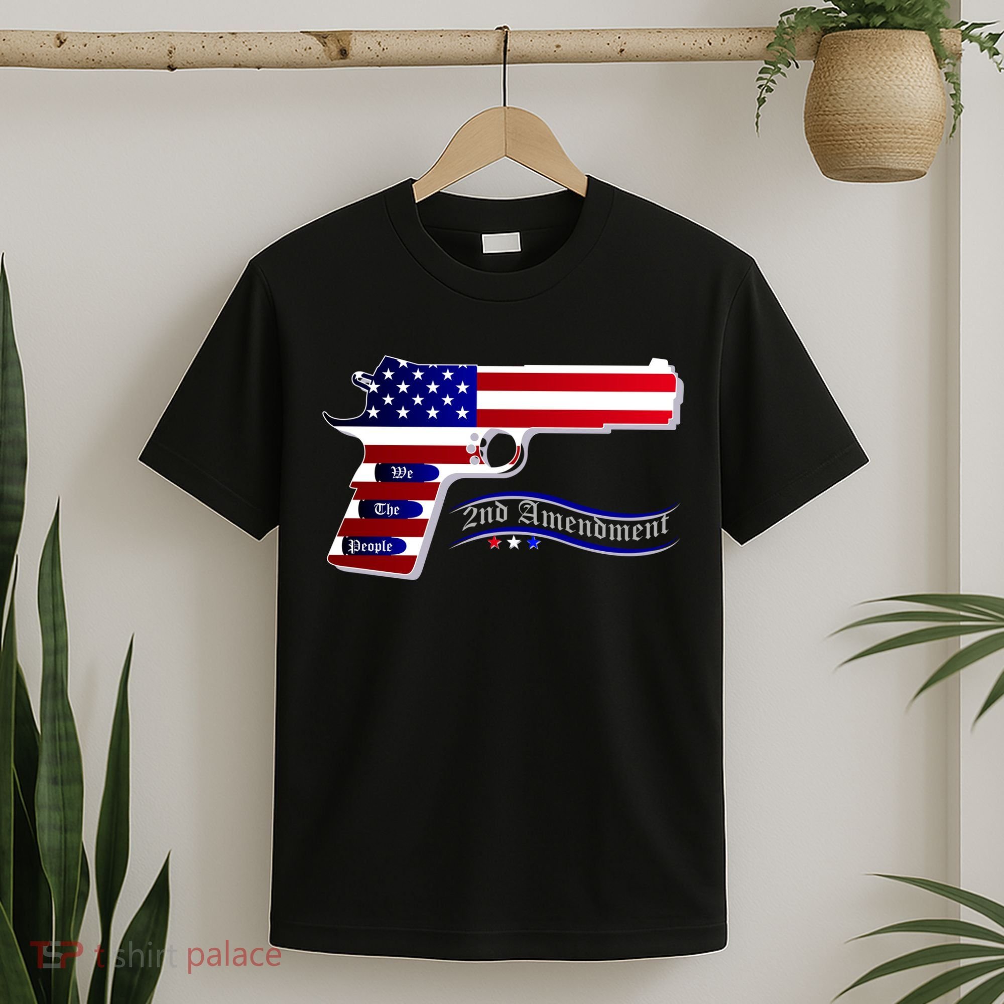 Second Amendment Support Hand Gun T-Shirt