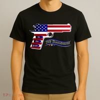 Second Amendment Support Hand Gun T-Shirt thumb 3