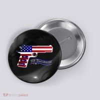Second Amendment Support Hand Gun Button thumb 0