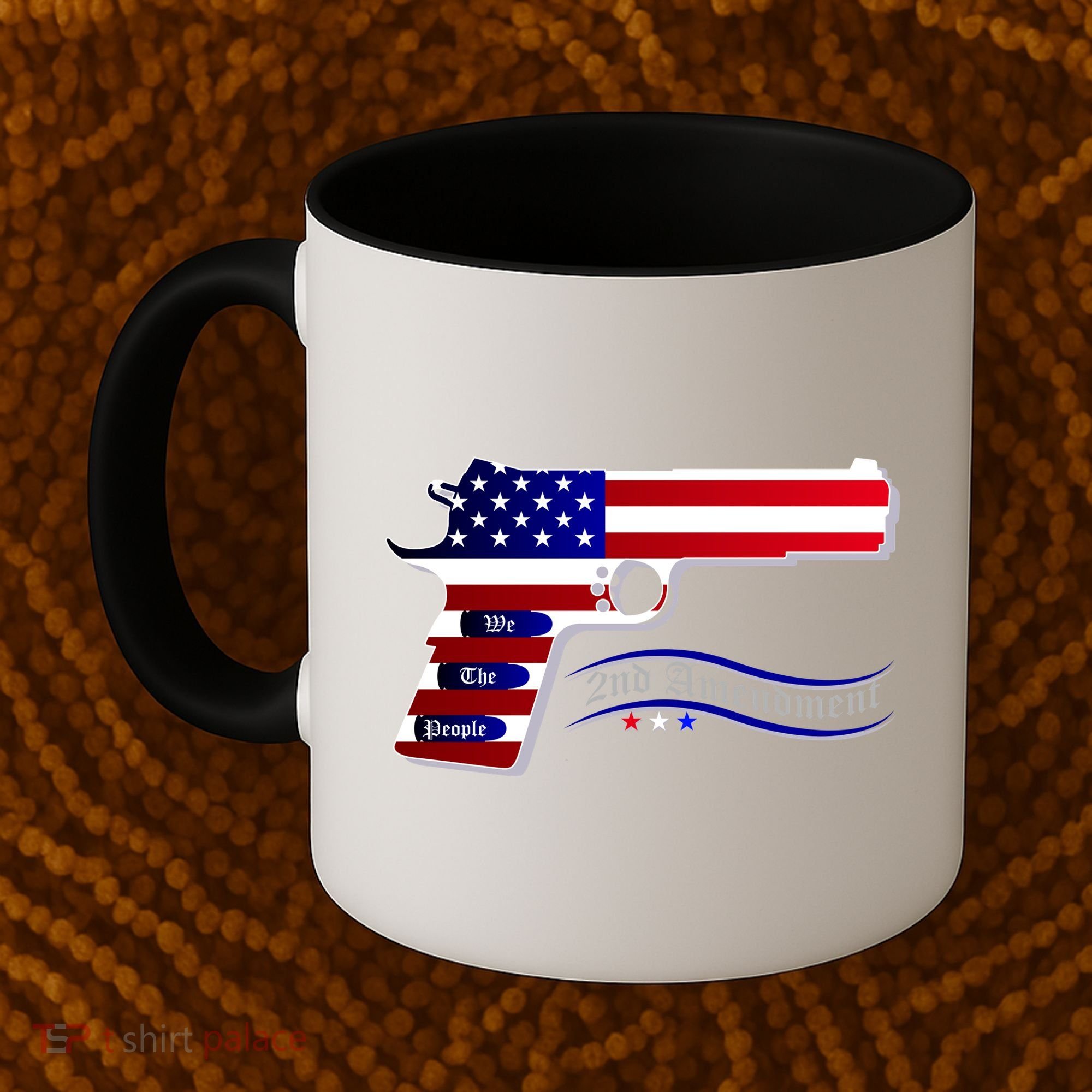 Second Amendment Support Hand Gun Coffee Mug