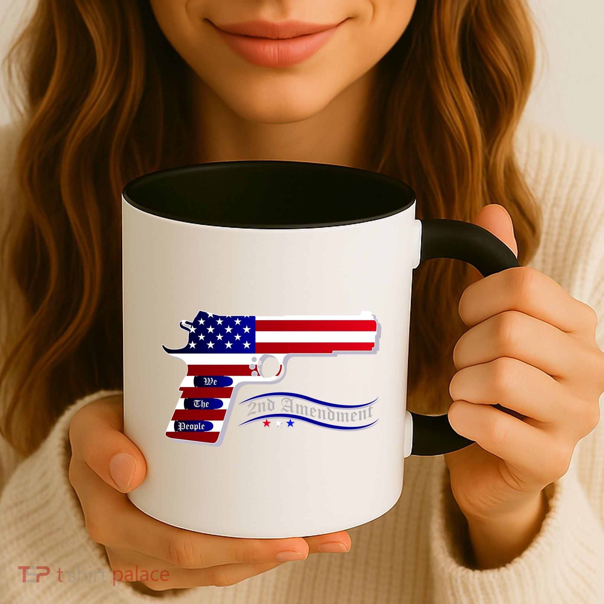 Second Amendment Support Hand Gun Coffee Mug