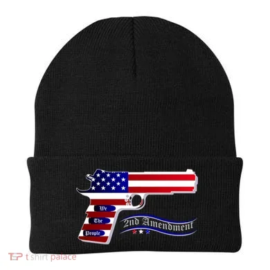 Second Amendment Support Hand Gun Beanie