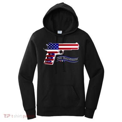 Second Amendment Support Hand Gun Women's Hoodie