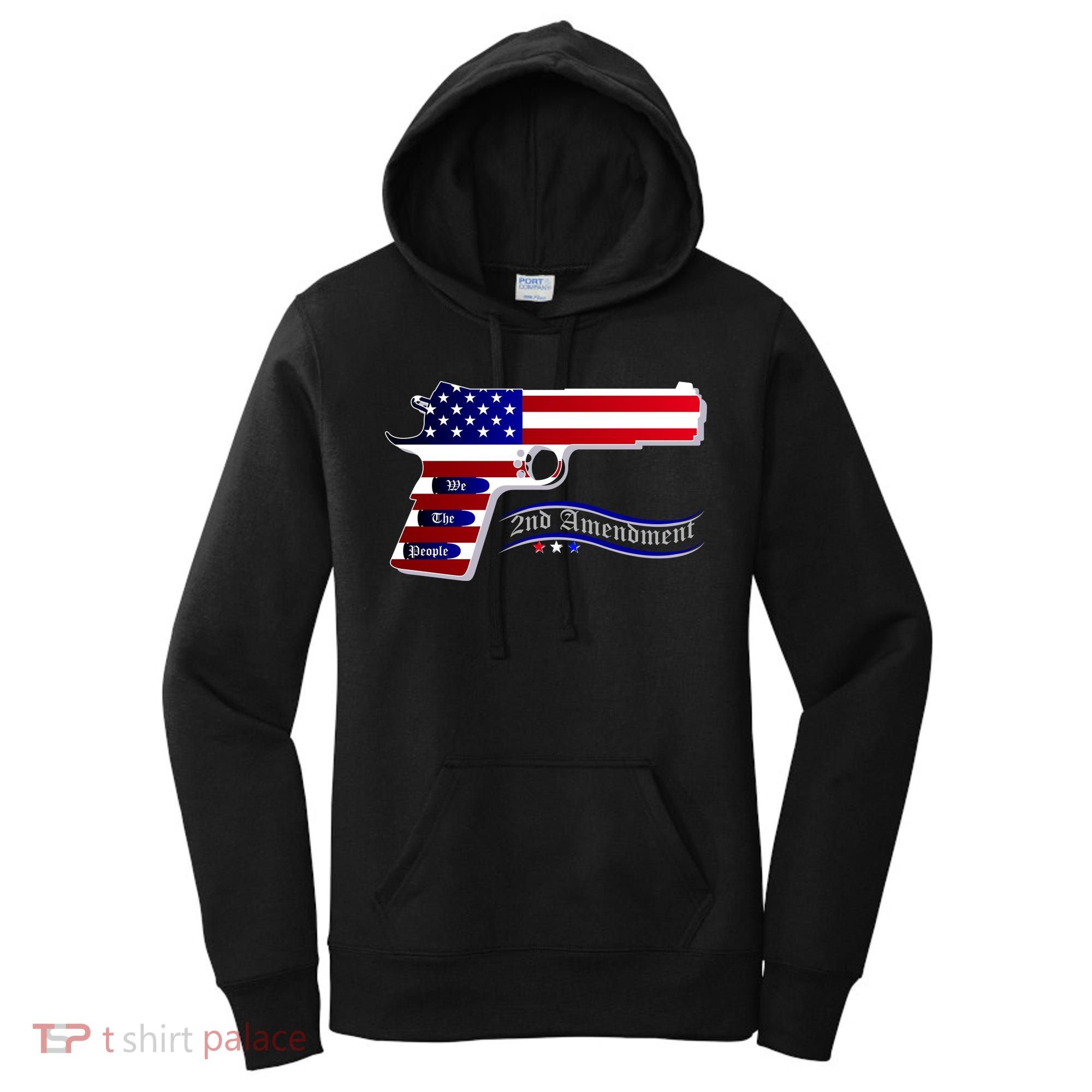 Second Amendment Support Hand Gun Women's Hoodie