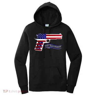 Second Amendment Support Hand Gun Women's Hoodie
