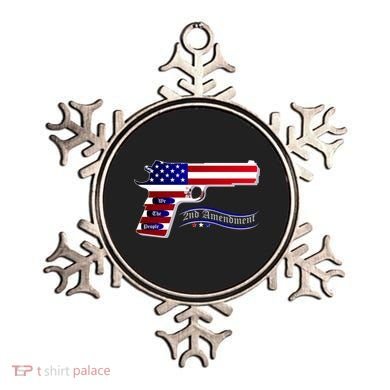 Second Amendment Support Hand Gun Ornament