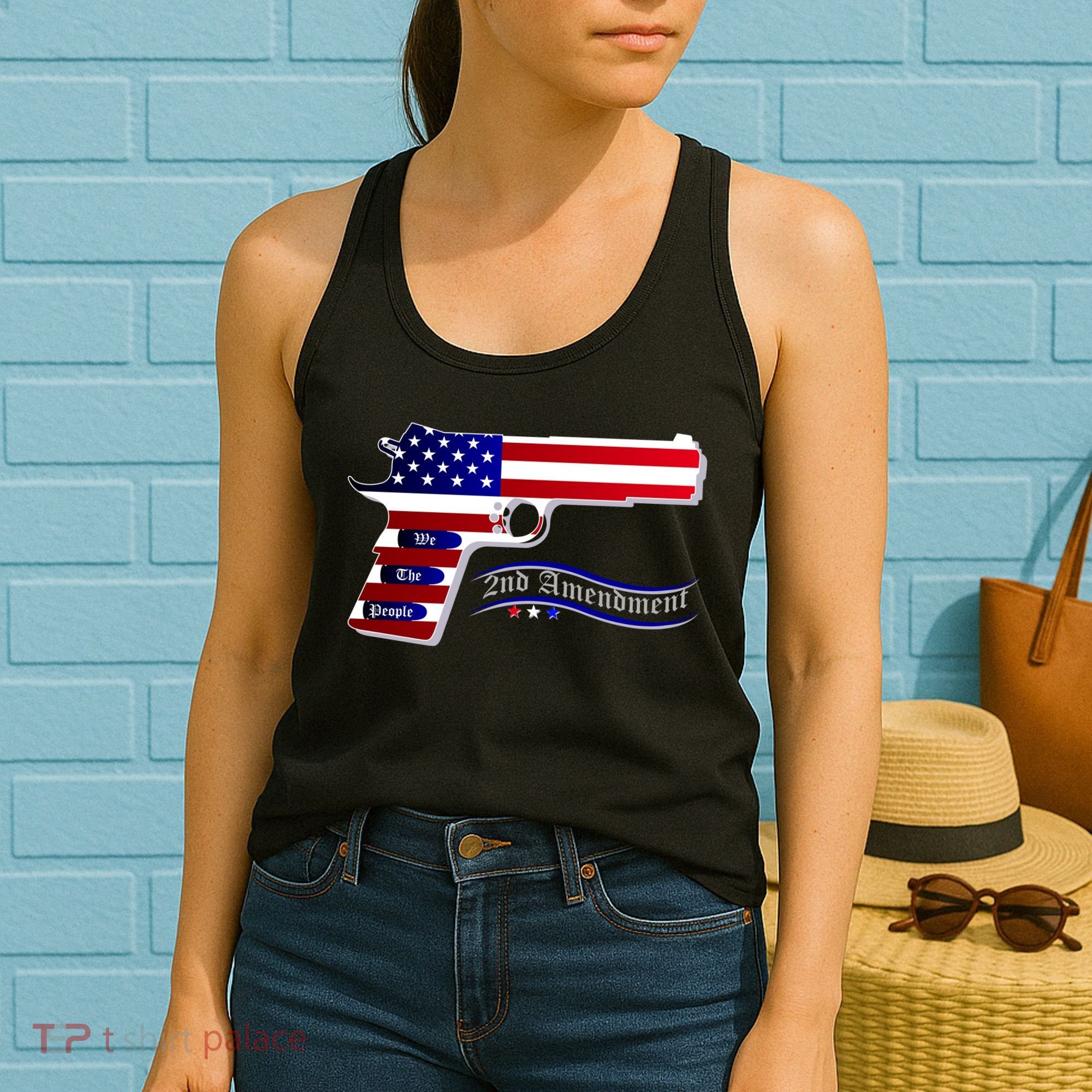 Second Amendment Support Hand Gun Women's Tank Top