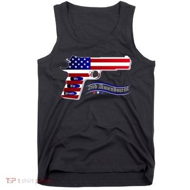 Second Amendment Support Hand Gun Tank Top