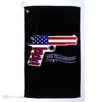 Second Amendment Support Hand Gun Golf Towel thumb 0