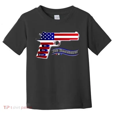 Second Amendment Support Hand Gun Toddler T-Shirt