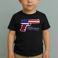 Second Amendment Support Hand Gun Toddler T-Shirt thumb 2