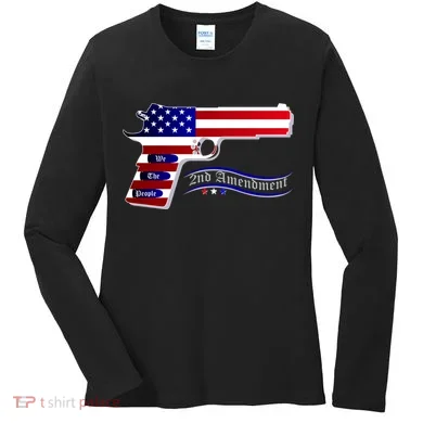 Second Amendment Support Hand Gun Women's Long Sleeve Shirt