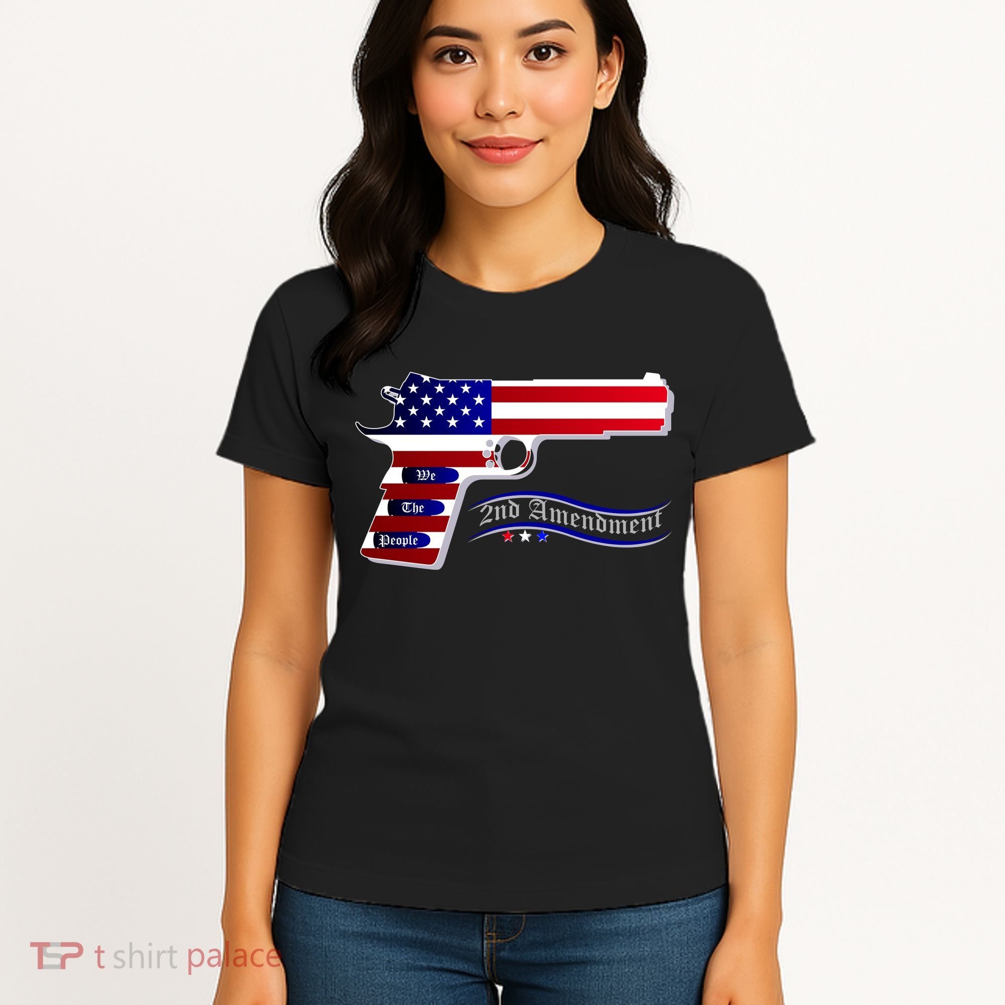 Second Amendment Support Hand Gun Women's T-Shirt