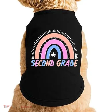 Second Grade Pastel Rainbow Doggie Tank