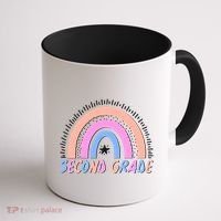 Second Grade Pastel Rainbow Coffee Mug thumb 1