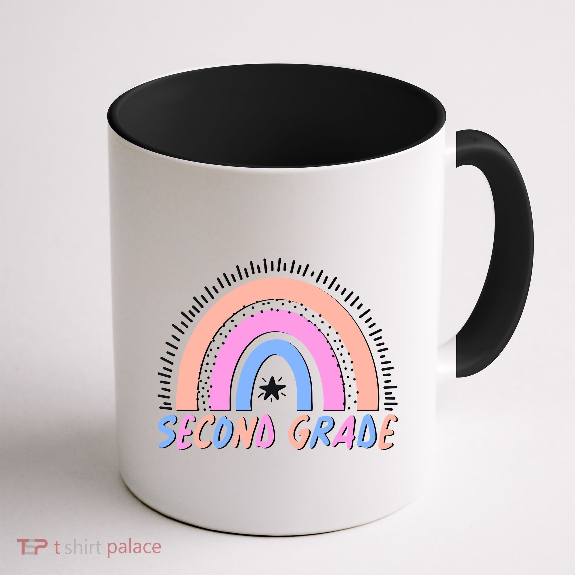 Second Grade Pastel Rainbow Coffee Mug