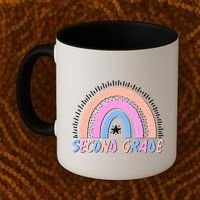 Second Grade Pastel Rainbow Coffee Mug thumb 2