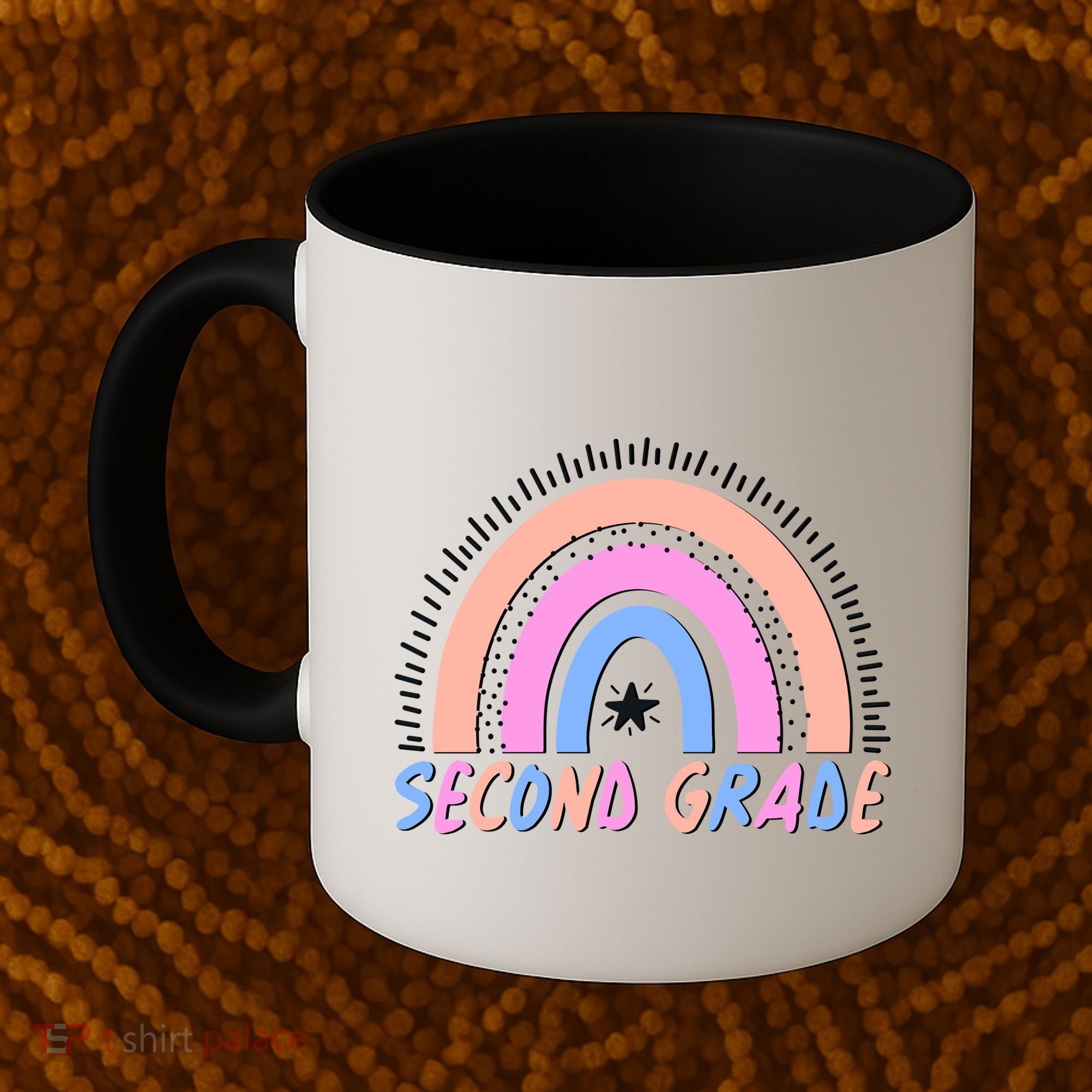 Second Grade Pastel Rainbow Coffee Mug