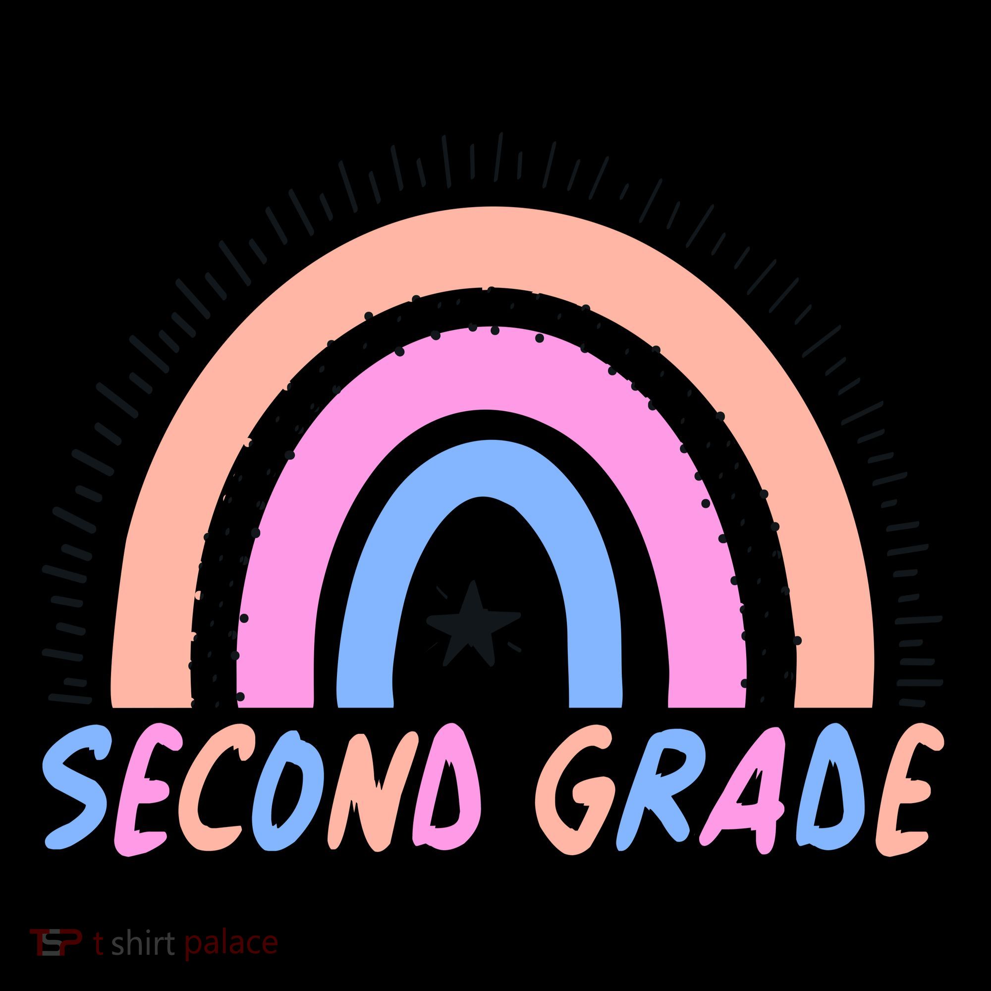 Second Grade Pastel Rainbow Coffee Mug