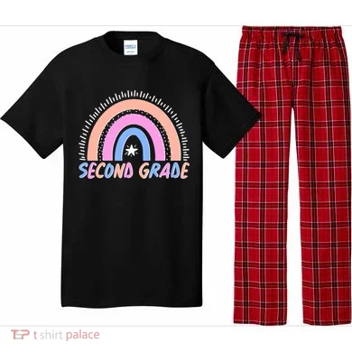Second Grade Pastel Rainbow Pajama Set