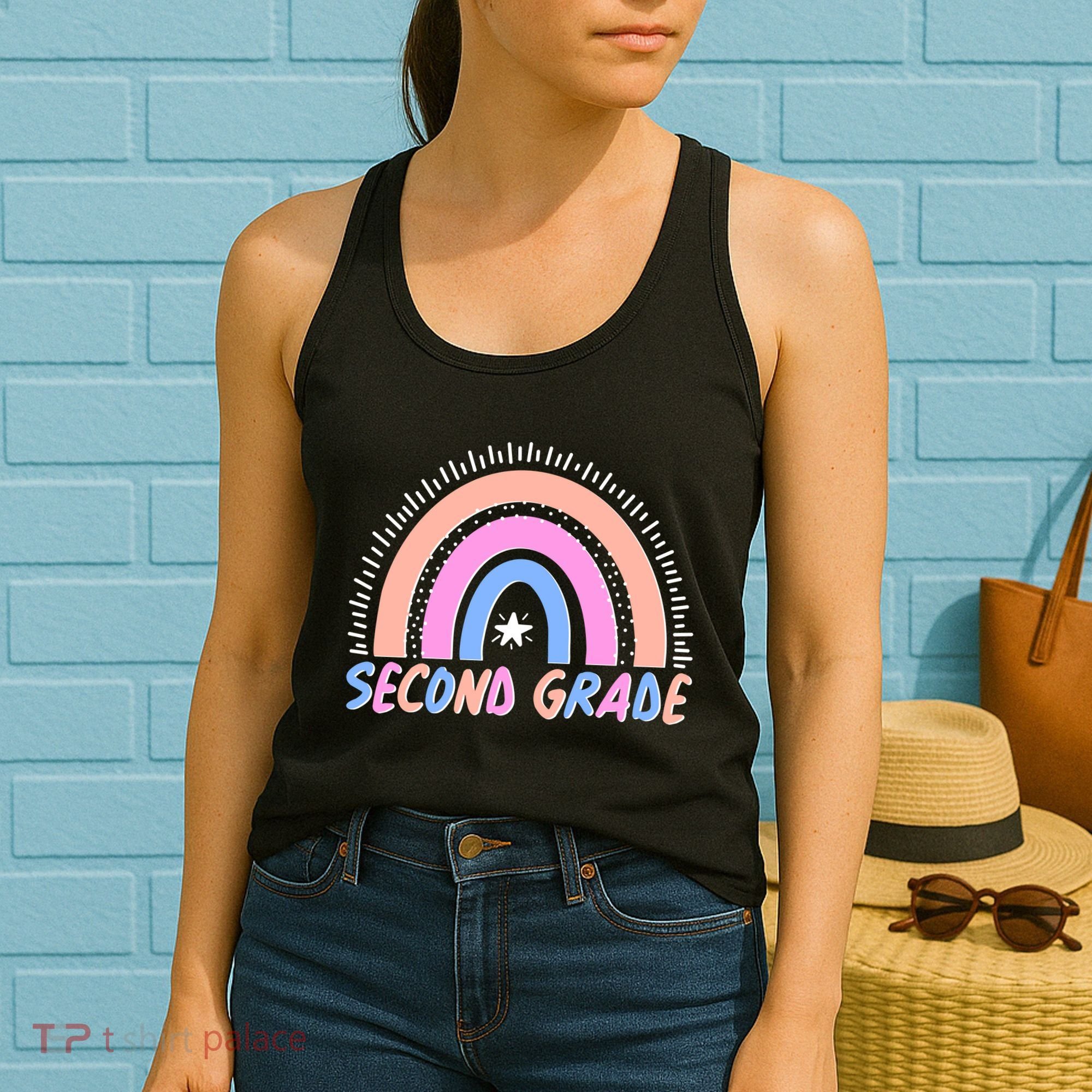 Second Grade Pastel Rainbow Women's Tank Top