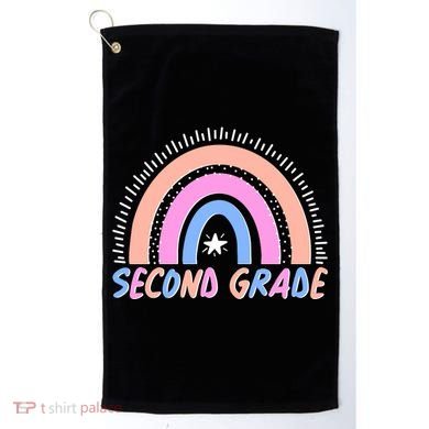 Second Grade Pastel Rainbow Golf Towel