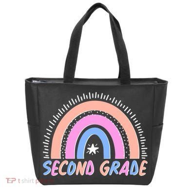 Second Grade Pastel Rainbow Tote Bag
