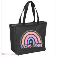 Second Grade Pastel Rainbow Tote Bag thumb 2