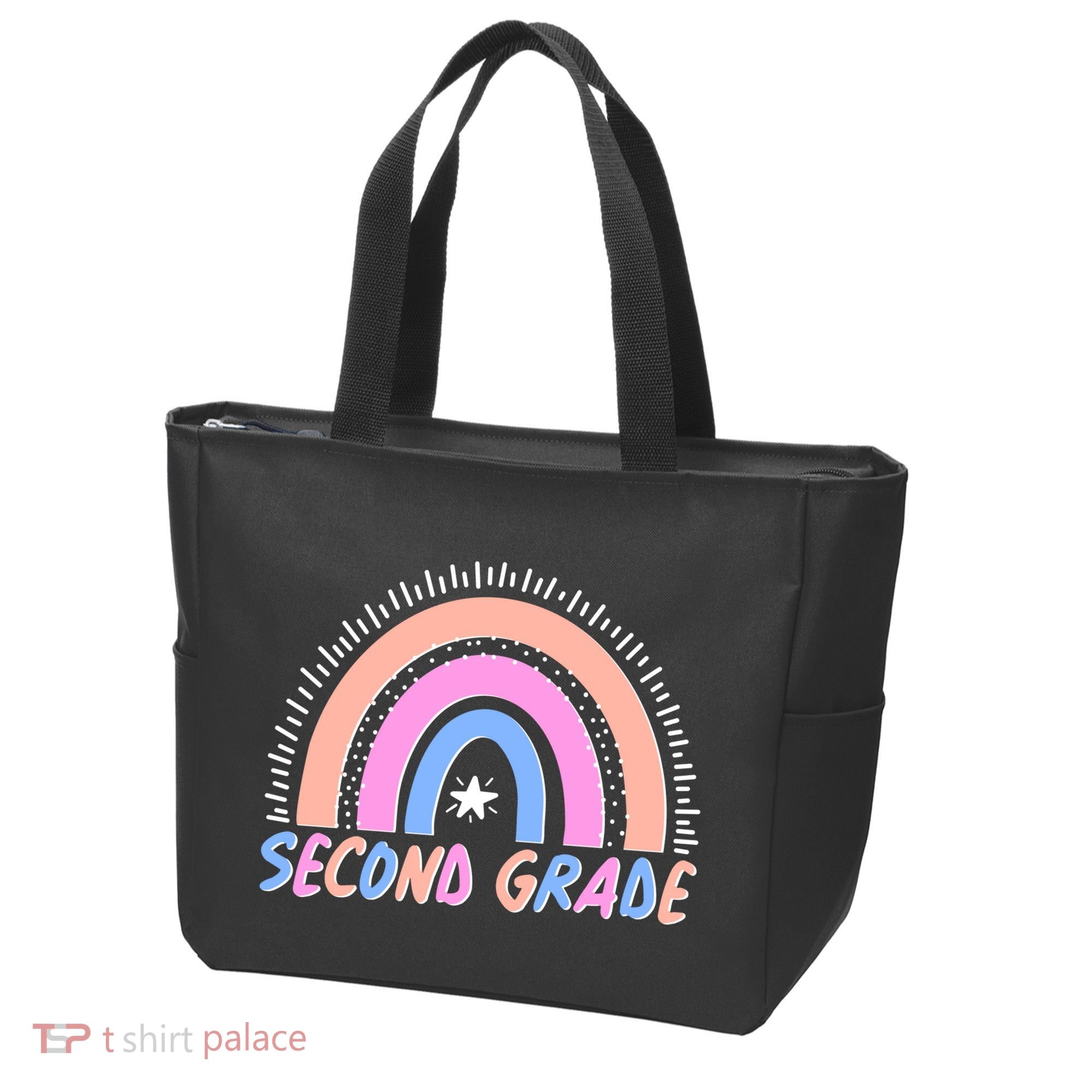 Second Grade Pastel Rainbow Tote Bag