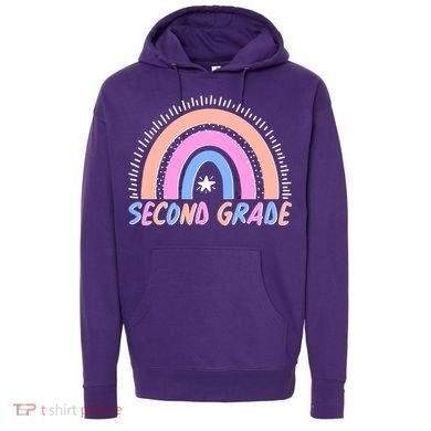 Second Grade Pastel Rainbow Hoodie