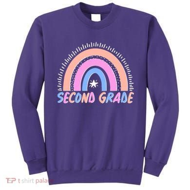 Second Grade Pastel Rainbow Sweatshirt