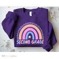 Second Grade Pastel Rainbow Sweatshirt thumb 2