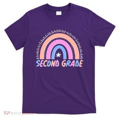 Second Grade Pastel Rainbow T-Shirt