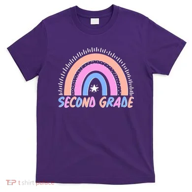 Second Grade Pastel Rainbow T-Shirt